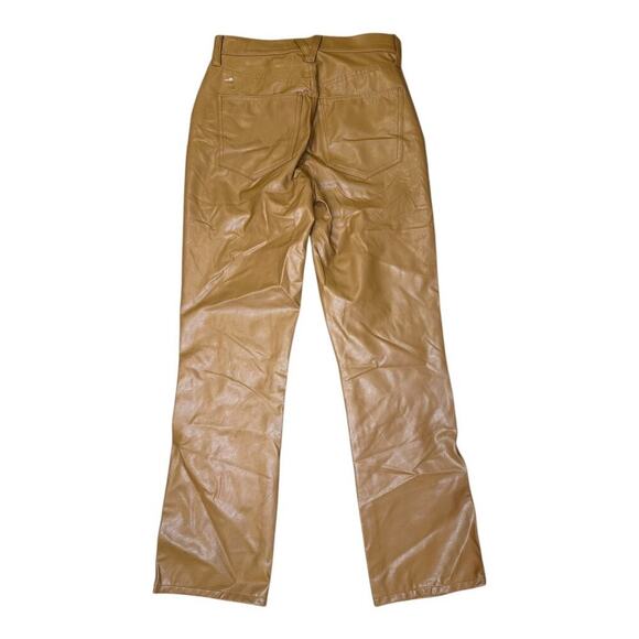 NWOT Veronica Beard Women’s Size 0 (24) Carly Kick Flare Faux Leather Ankle Jean - Picture 3 of 9